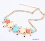 Ellipse style of resin neckalce