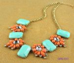 Fluorescent resin neckalce