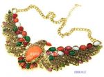 Colorful eagle diamantes resin neckalce