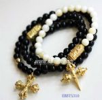 Three layers cross bracelets