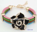 Multilayers rose diamantes bracelet