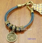 Coin cord bracelet