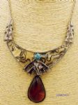 Hollowed design with rhinestone pendant decoration