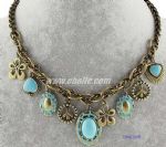 Vintage necklace with multi elements pendant necklace