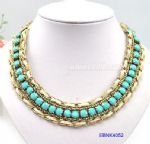 Circular bib resin necklace