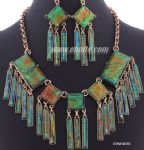 Bar style of rhinestone necklace