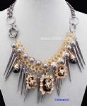Punk style of rivets necklace