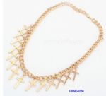 Gold plated cross necklace