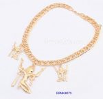 Gold plated jesus necklace