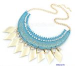 Folk style of sheet metal necklace