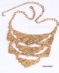 Gold plated necklace,simple and chic design
