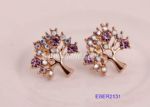Trees design fashion stud earring