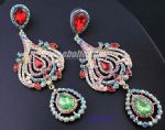 Colorful diamantes drop earring