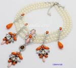 Elegant style of beaded necklace with pendants