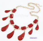 Water droplets necklace