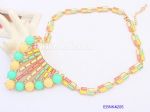 Brightest color metal necklace