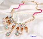 Exquiste pendants necklace with strap links