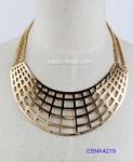 Gold plated hollowed design necklace