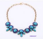 Alloy and resin necklace