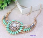 Resin and alloy necklace