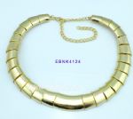 Gold plated ultra wide choker