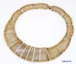Gold plated hollowed design necklace