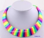 Colorful fluorescent choker