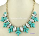 Flowers resin necklace