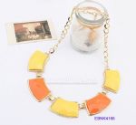 Resin necklace with alloy links