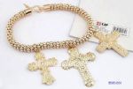 Cross charms metal necklace