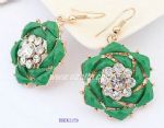 Green Resin Drop Earring