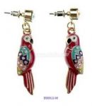 Parrot design of personalized stud earring
