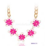 Flower charms neckalce