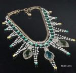 Starry shine rhinestone necklace