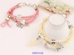 Multilayers leather cord bracelet