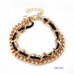 Metal and strap bracelet