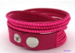 Red leather bracelet