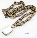 Vintage metal bracelet with a charm decoration