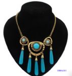 Vintage necklace with sticks decoration