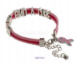 Letters leather cord bracelet