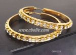 Gold plated diamantes earrings