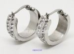Stainless steel hoop earring