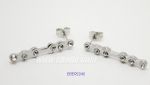 Long stainless steel stud earring