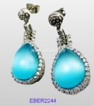 Light blue fashion drop earring
