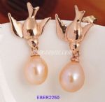 Unique design white stainless steel earring