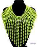 Fluorescent bib necklace