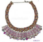 Exaggerated braid necklace