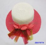 Lovely Straw Hats with bueatiful flower decoration