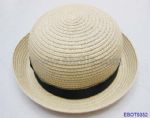 Elegant straw hats decorate with ribbon