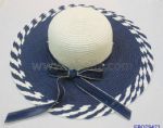 Wide Brim Beach Straw Hats with Pretty Bowknot